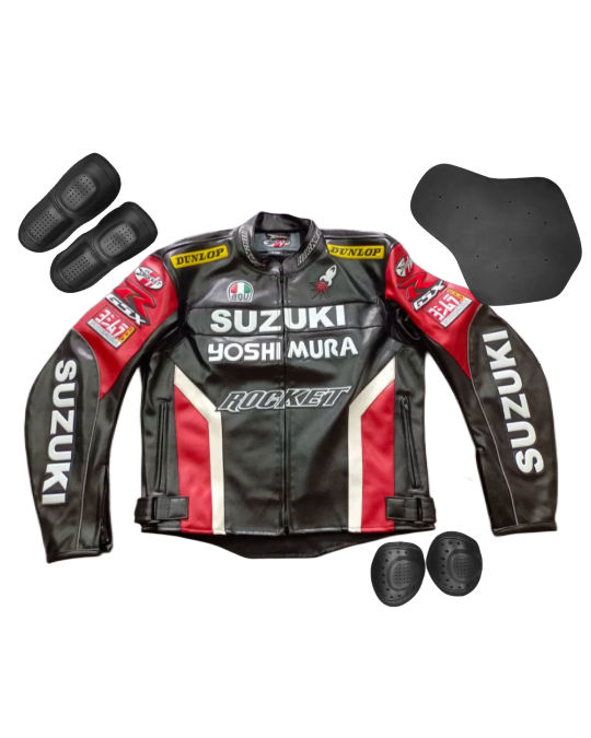 Joe Rocket Suzuki Yoshimura motorcycle jacket - Black/Red/White